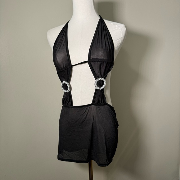 Coquette goth glam dark fairy lingerie slip - Picture 3 of 6